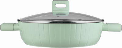 Robust Aluminum Cookware Set, 9 Pieces, Glass Lid - Light Green product image 6
