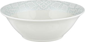 Al Saif Gallery Porcelain Dinnerware Set, 24 Pieces, Round - White Gray product image 2
