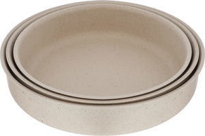 Al Saif Gallery granite trays set, 3 pieces, round - beige product image