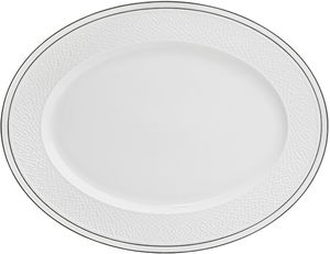 Al Saif Gallery Porcelain Serving Dish, 12 inches, 30x23x3 cm, Oval - White product image