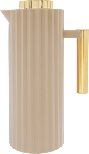 Timeless Rawaa Thermos, 1 liter, thermal glass inner container, plastic outer shell - light brown product image 2