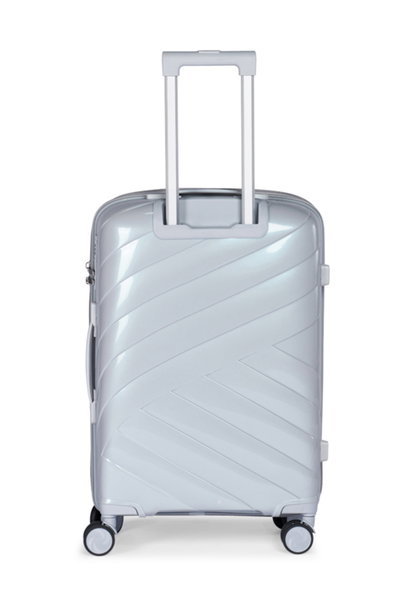 Limra LMA-1920 Polypropylene Luggage Set, 3 Sizes, 4 Wheels - Silver product image 3