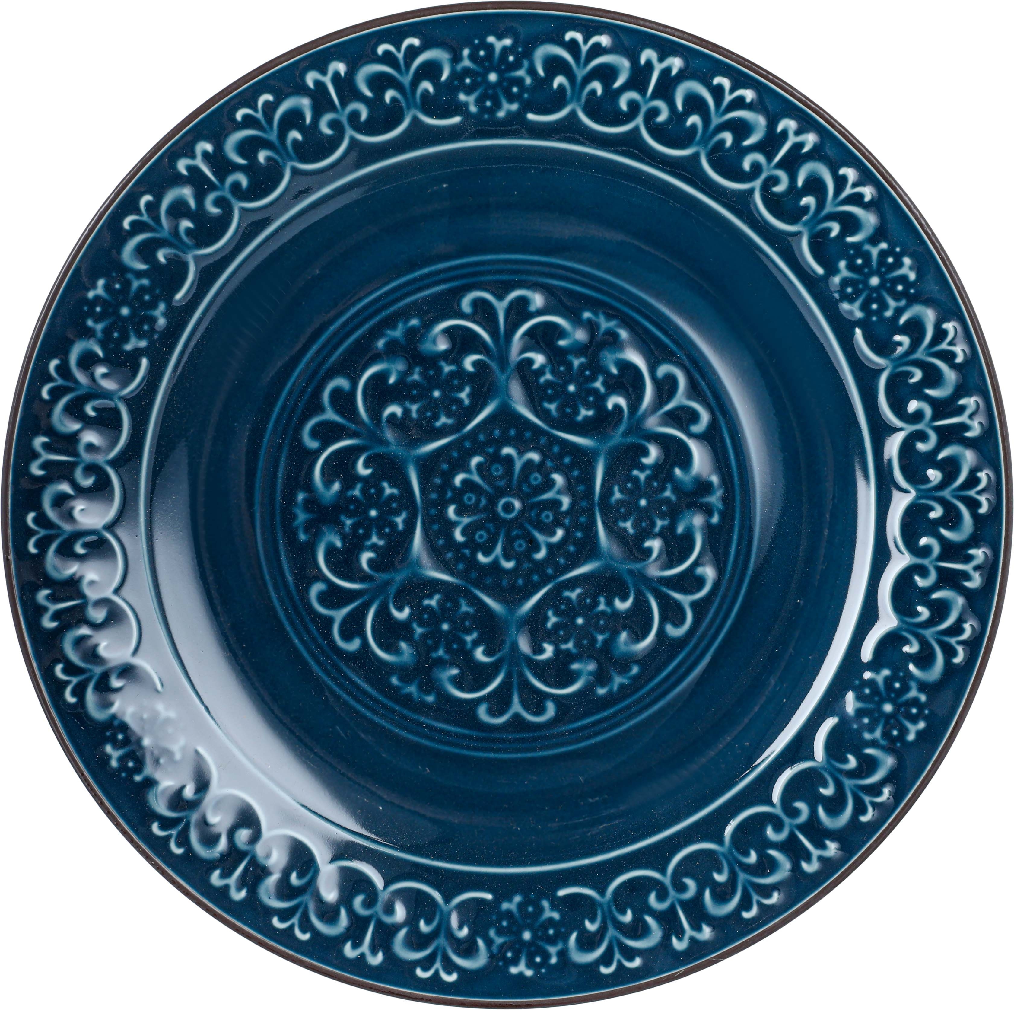 Tourist Porcelain Plate Set, 16 Pieces - Dark Blue product image 4
