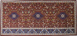 سجاده إخلاص شكل مستطيل، 1.20×4.75 سم، صنع آلياً - احمر ازرق product image