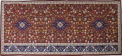 سجاده إخلاص شكل مستطيل، 1.20×4.75 سم، صنع آلياً - احمر ازرق product image 1