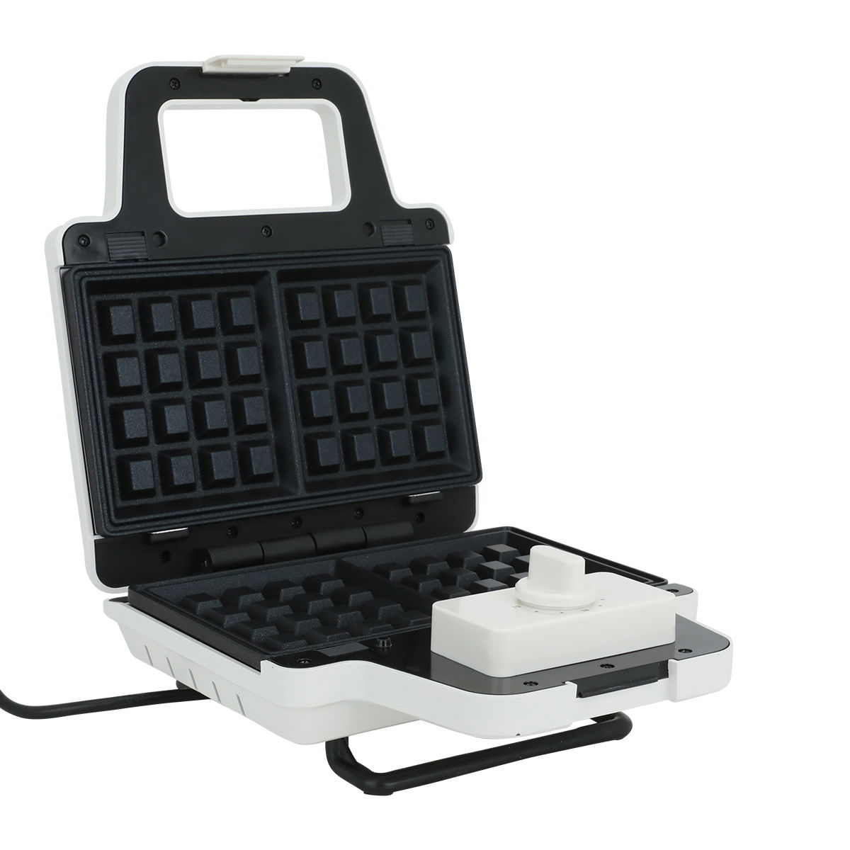Edison Sandwich And Waffle Maker, 800 Watt, 2×1 - Light Grey product image 6