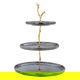 Al saif Gallery Porcelain Dessert Serving Stand, 3 Tiers - Black product image 1