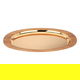 Tofaria Steel Al Saif Gallery, 55x32x4 cm, oval, with wooden edge, large - gold product image 2