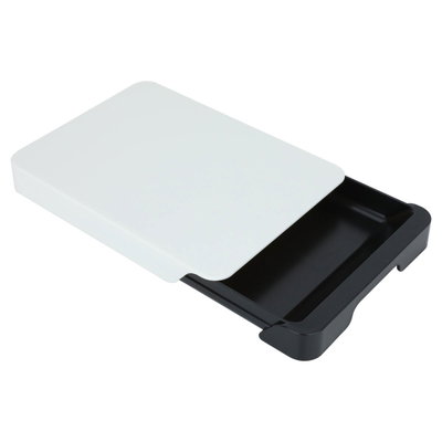 Al Saif Gallery Plastic Cutting Board, 30 x 22 x 4 cm - Black and White product image 2
