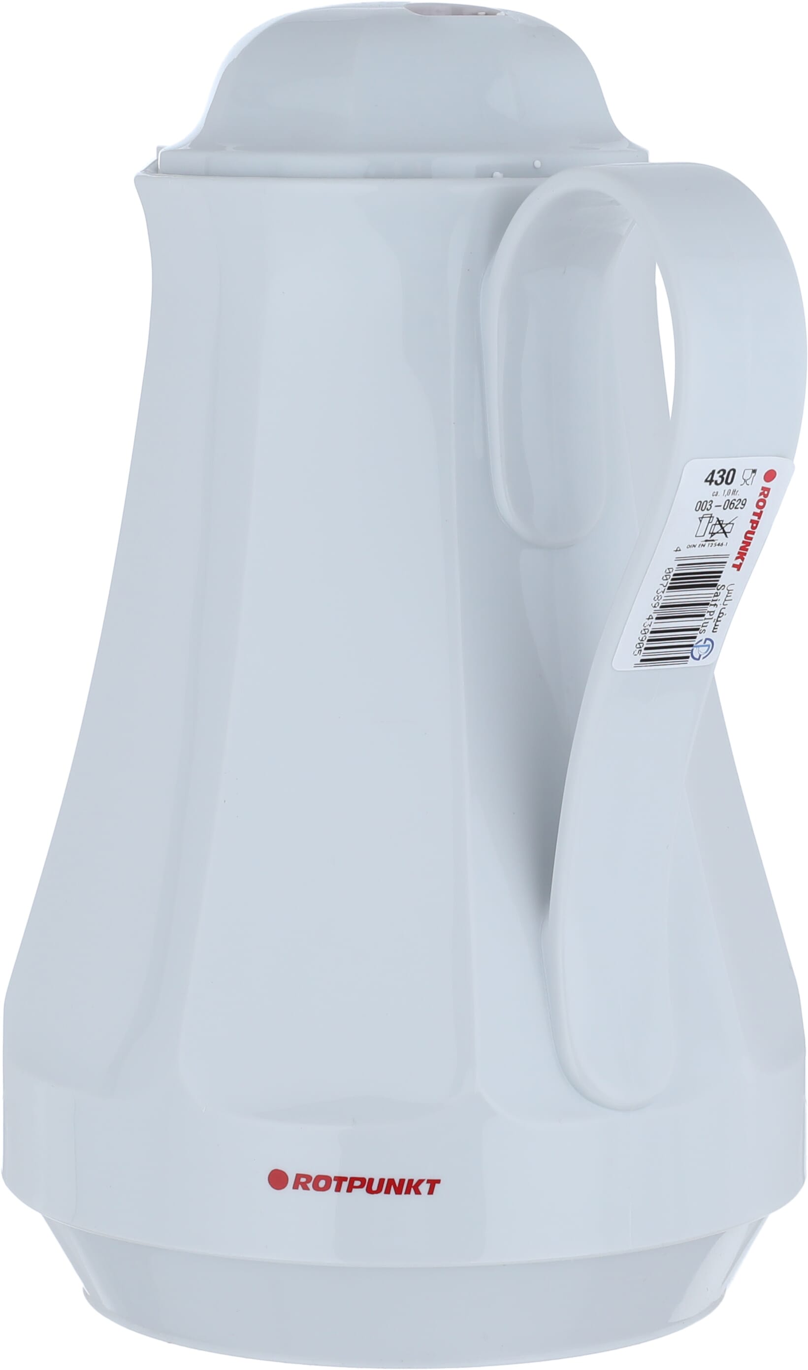 Rotpont thermos, 1 liter, glass inner container, plastic outer shell - white product image 4
