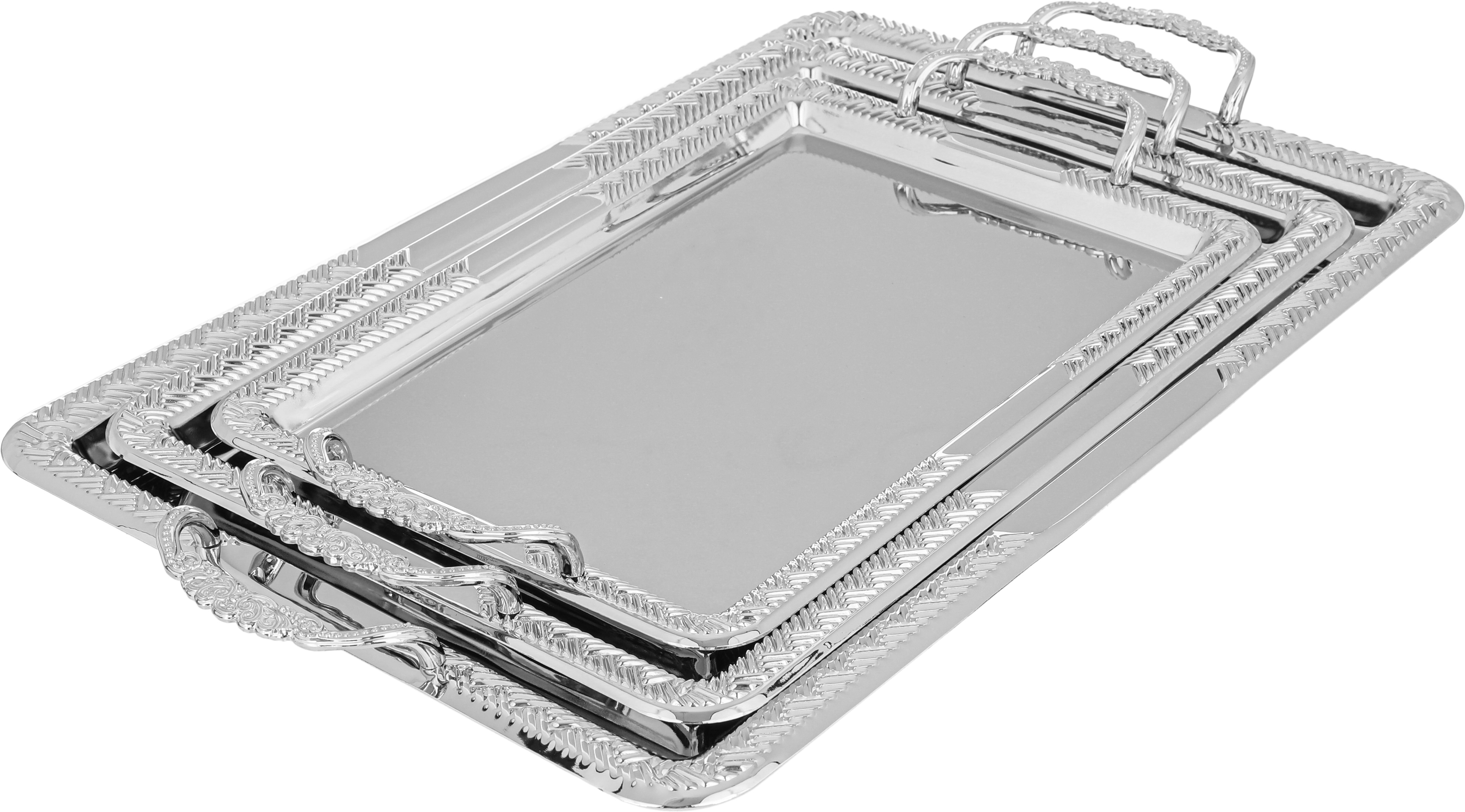 طقم طوفريات استيل، 3 قطع - فضي product image