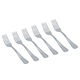 Al Saif Gallery steel dessert forks set, 6 pieces, plain - silver product image 1