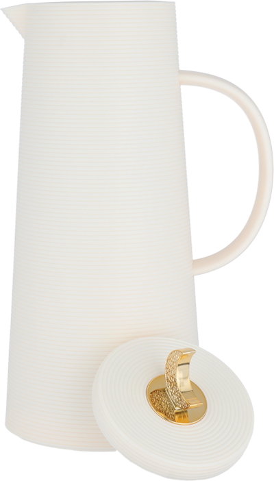 Al Saif Gallery Royal 8 thermos crescent lid, 1 liter, glass inner container, plastic outer shell - beige product image 5