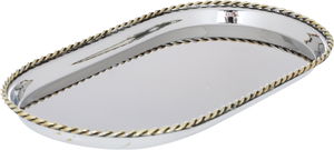 صينية أستيل السيف غاليري، بيضاوي - فضي product image 2