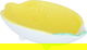 Al Saif Gallery porcelain serving plate, 17 x 11.3 x 4.6 cm, lemon shape - yellow product image 3