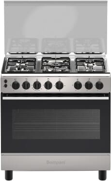 فرن غاز بومباني، 85×80×50 سم، 5 شعلة، 74 لتر، ESSE80GG5TCIX - فضي product image