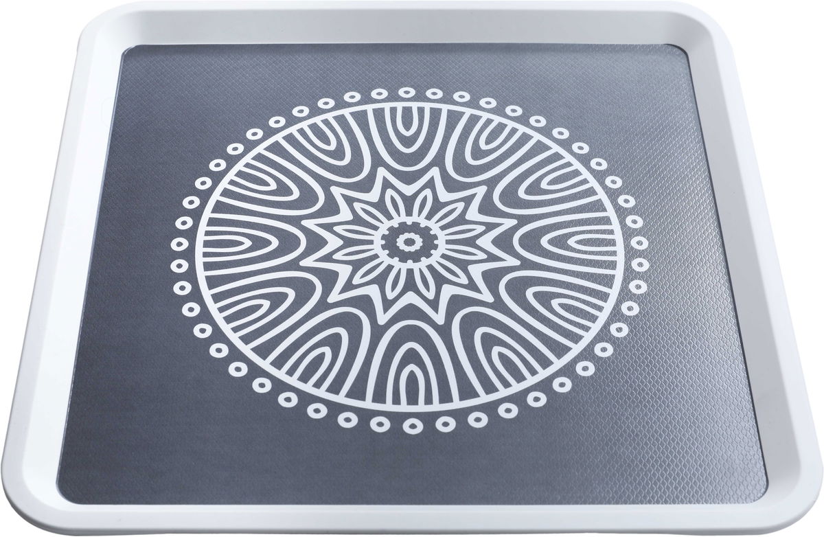 Al Saif Gallery Plastic Serving Tray, 32 cm, Square - Black product image