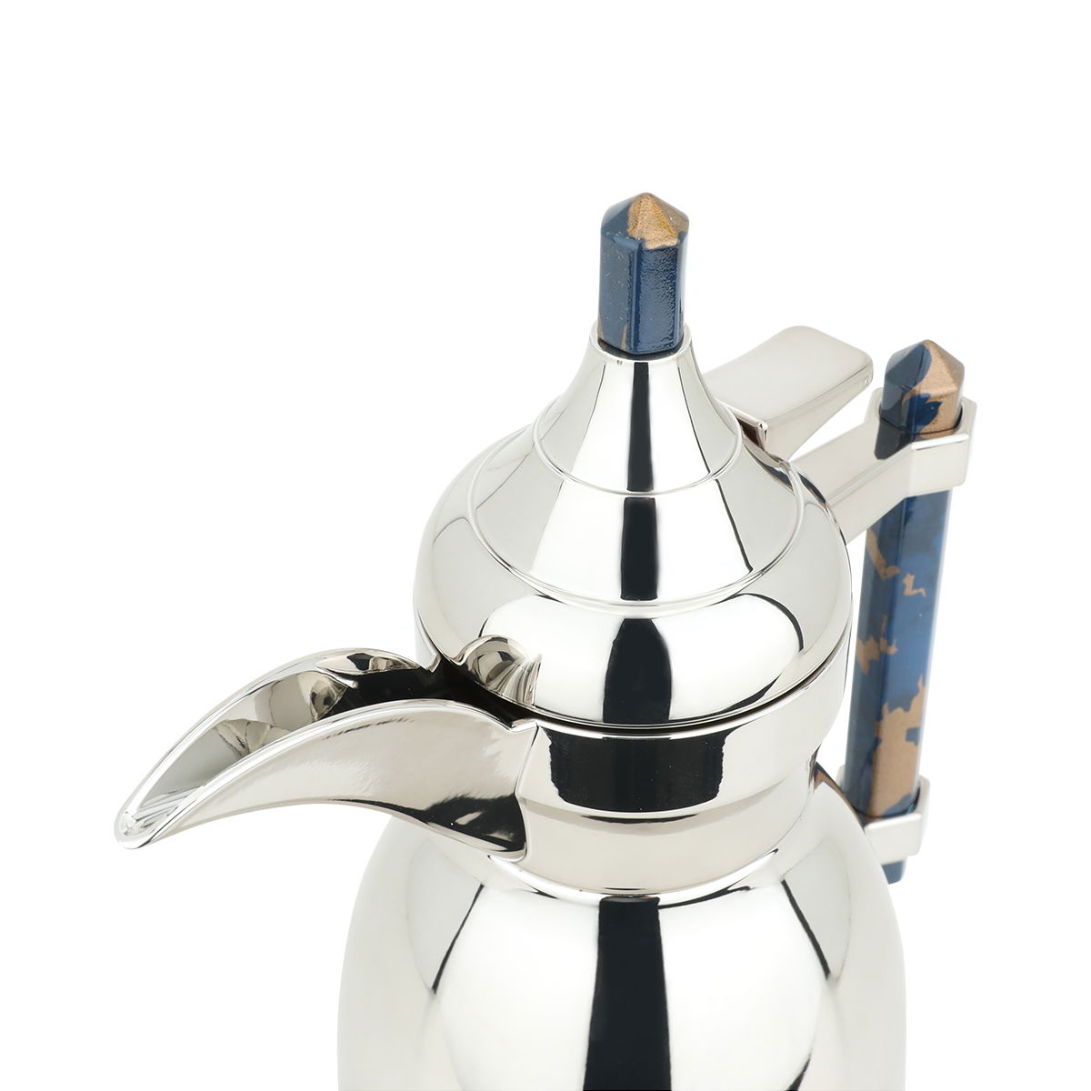 Shahad plastic pot, 0.35 liters -  silver blue product image 3