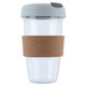 كوب بغطاء رمادي زجاج السيف غاليري،454 مل - شفاف product image 1