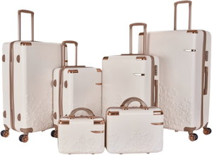 Limra ABS Luggage Set, 6 Sizes, 4 Wheels, 360 Degree Rotating, OT-3032 - Beige Gold product image