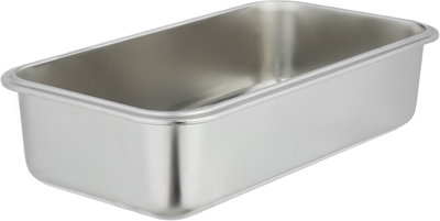 طقم علب تخزين ستانلس استيل، 3 قطع، غطاء بلاستيك، قفل - فضي بني product image 10