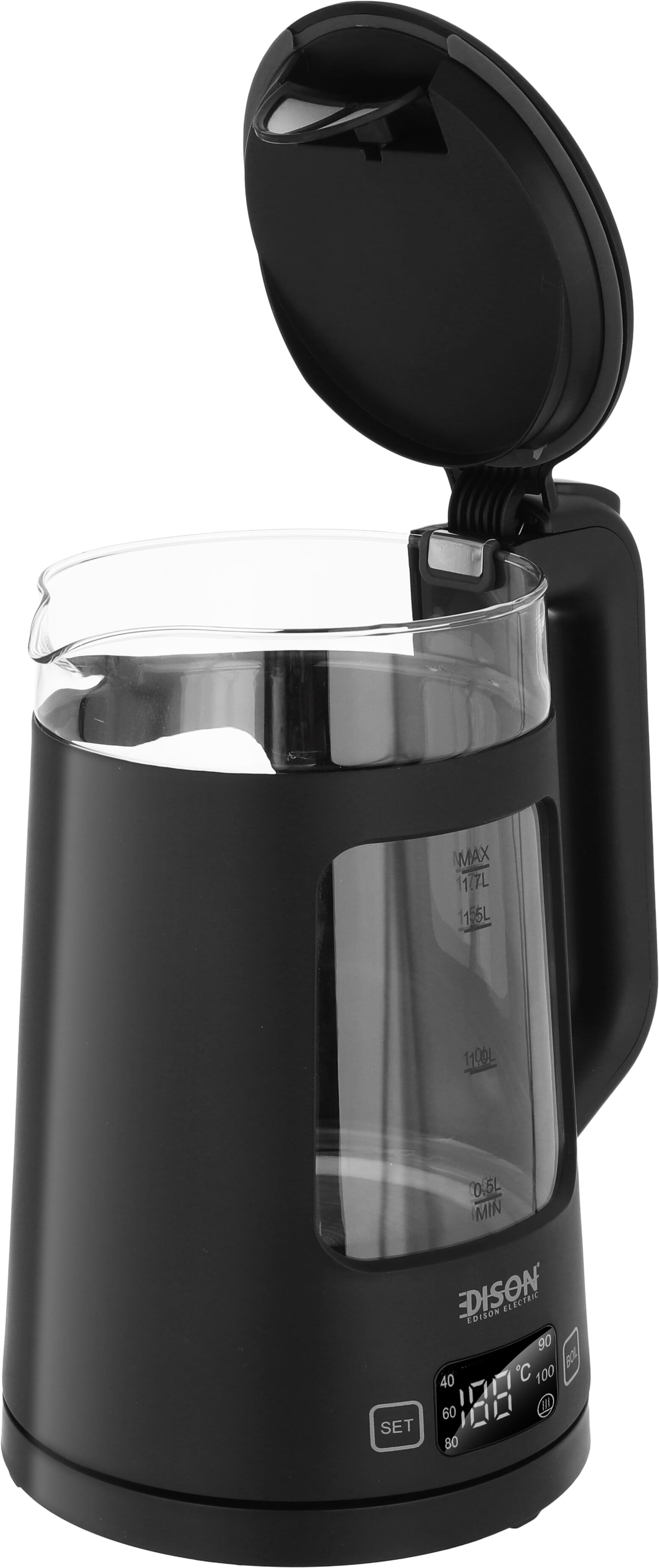 Edison KEG5820-GS Electric Kettle, 1.7L, 1850-2201W - Black product image 2
