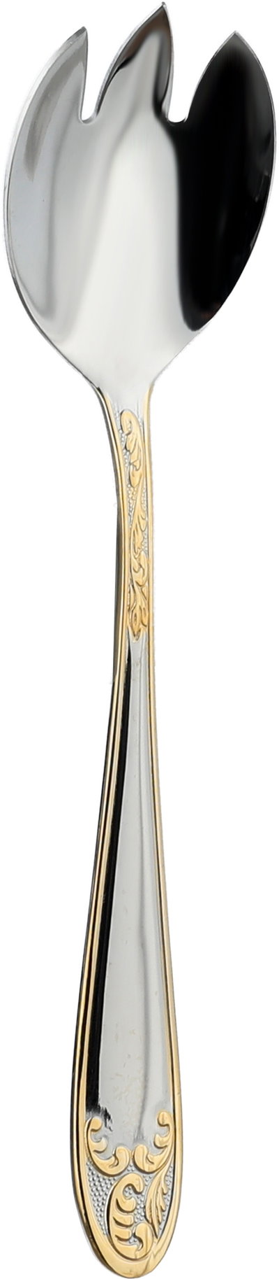 طقم شنطة ملاعق ستانلس استيل، 72 قطعة - فضي بذهبي product image 10