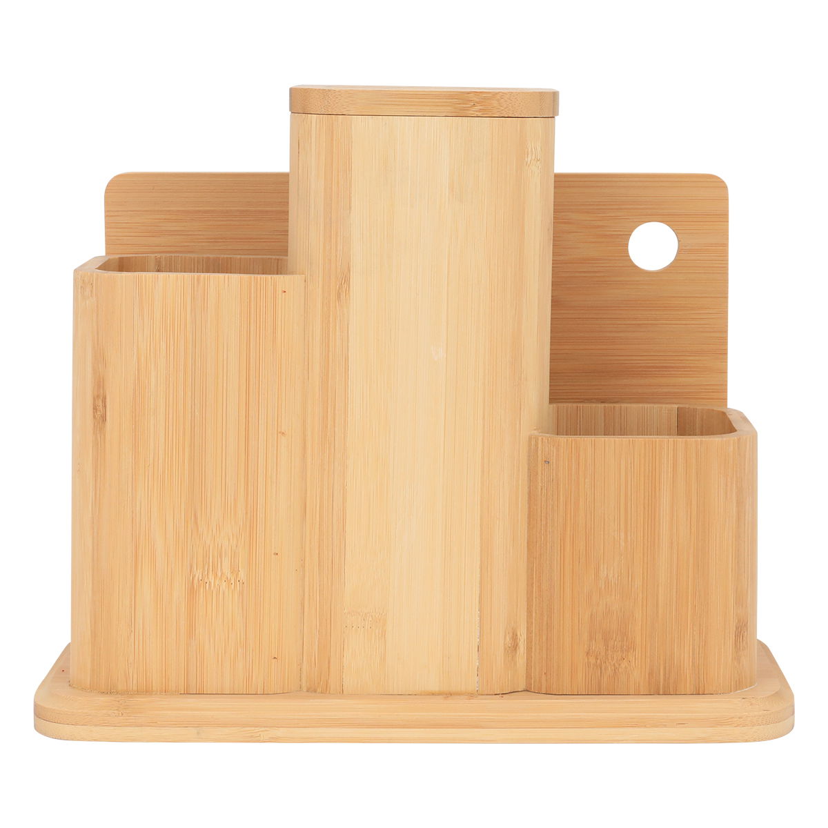ستاند ملاعق وسكاكين خشب السيف غاليري، 29×15×24 سم - بيج product image 2