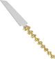 Alsaif Gallery Steel Cake Serving Knife and Spoon Set, 2 Pieces, with Rose Handle - Silver/Gold product image 3