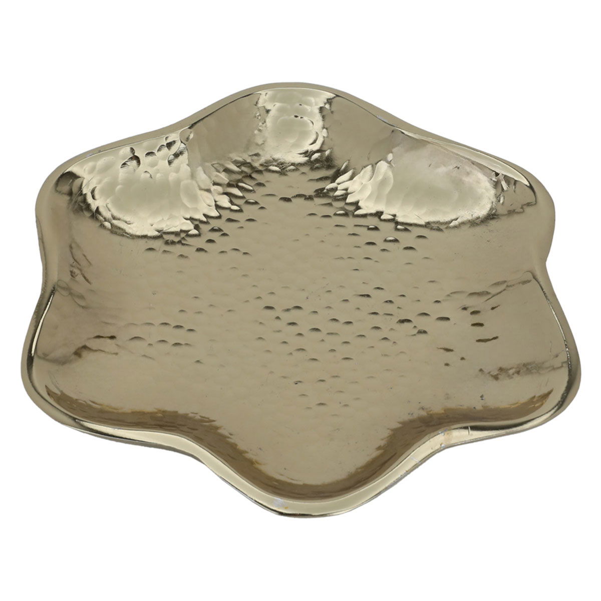 Al Saif Gallery Steel Serving Plate, 13X13X1.8 Cm - Gold product image