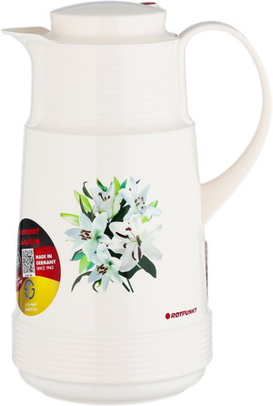 ترمس روتبونكت، 1 لتر، حافظة داخلية زجاج، هيكل خارجي بلاستيك - كريمي product image 2