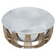 Al Saif Gallery steel serving plate, 9 x 22 x 22 cm, circular, gold-silver base product image 2