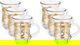 Al Saif Gallery Shahi Glass Bialat Set, 6 Pieces - Clear Gold product image 1