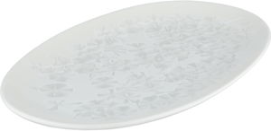 Al Saif Gallery Porcelain Plate, Embossed, 30x19x2.6 cm - White product image