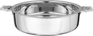 Al Saif Gallery Stainless Steel Indian Food Container, 40cm, Transparent Handle - Silver product image 2