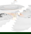 Alsaif Gallery Porcelain Dinner Set, 166 Pieces, Gold Engraving - White product image 5