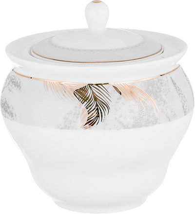 Alsaif Gallery Porcelain Dinner Set, 166 Pieces, Gold Engraving - White product image 5