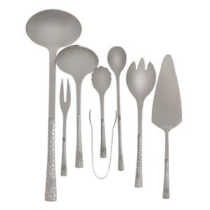 طقم ملاعق استيل بشنطة ألمنيوم السيف غاليري، 72 قطعة، نقش مذهب - فضي product image 5