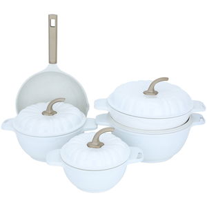 طقم قدور ستانلس ستيل السيف غاليري، 9 قطع، يد جرانيت - ابيض product image 4