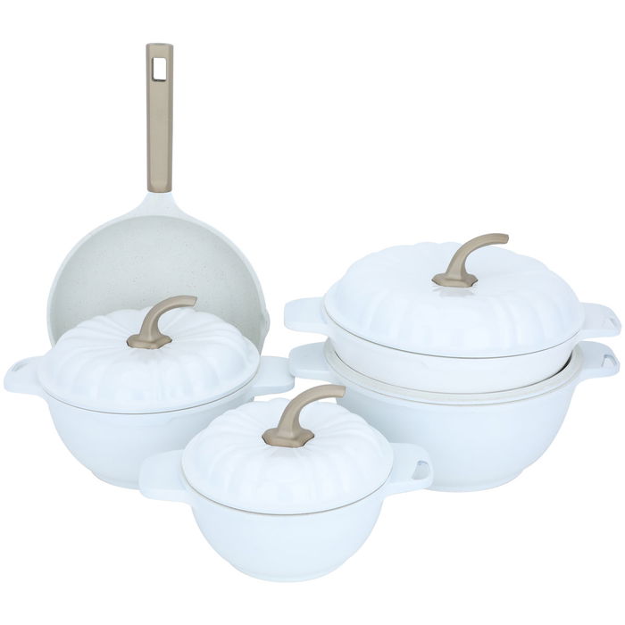 طقم قدور ستانلس ستيل السيف غاليري، 9 قطع، يد جرانيت - ابيض product image 4
