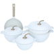 طقم قدور ستانلس ستيل السيف غاليري، 9 قطع، يد جرانيت - ابيض product image 4