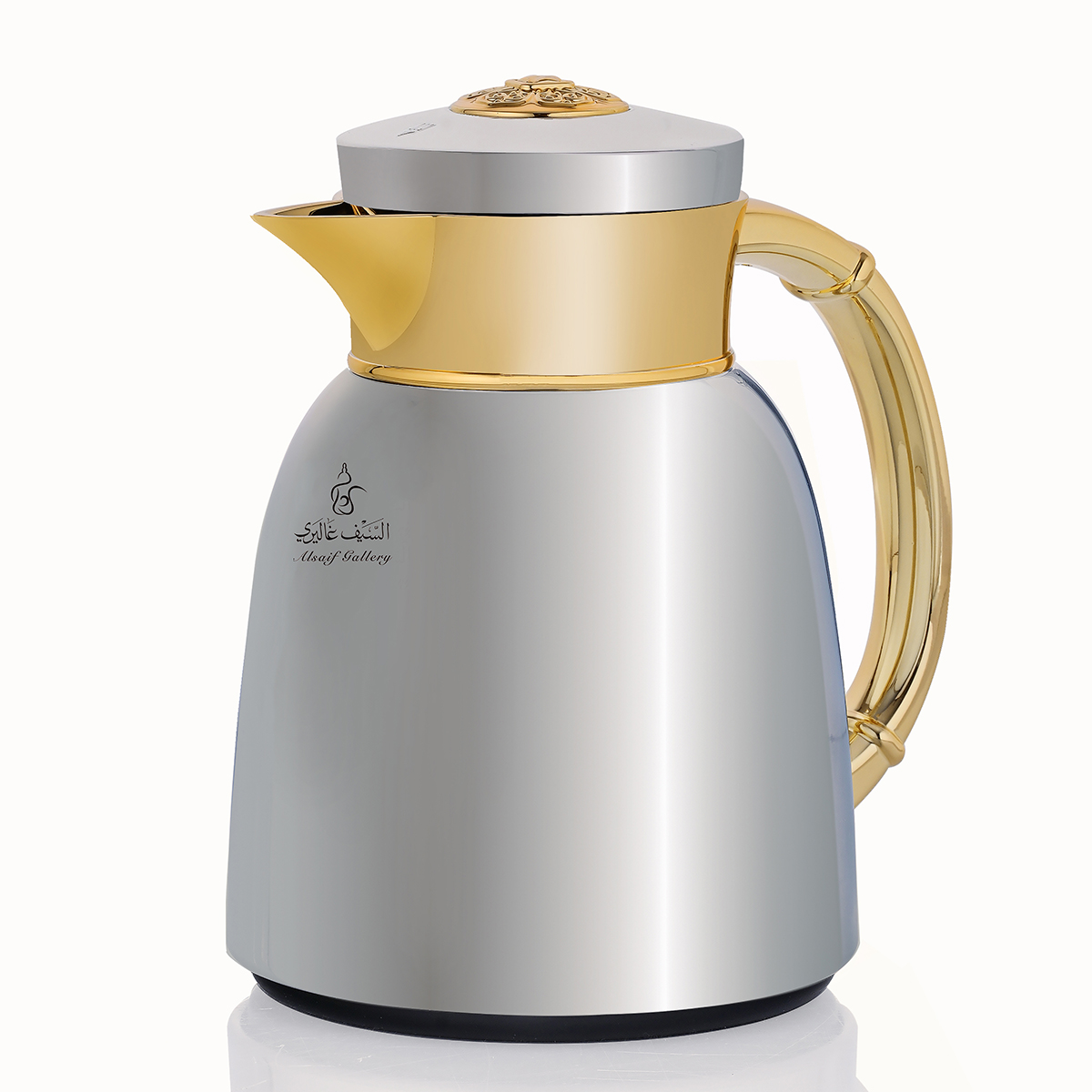 Al Saif Gallery Yatooq thermos, 0.35 liters, glass inner container, plastic outer shell - silver product image