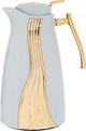 ترمس كارما السيف غاليري، قطعتين، حافظة داخلية زجاج حراري، هيكل خارجي استيل - ابيض ذهبي product image 10