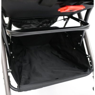 Fun Moment Baby Stroller, Foldable, Storage Basket, Safety Harness - Black product image 5