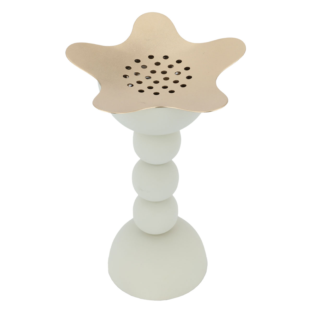 Al Saif Gallery Steel incense burner - light beige product image 2