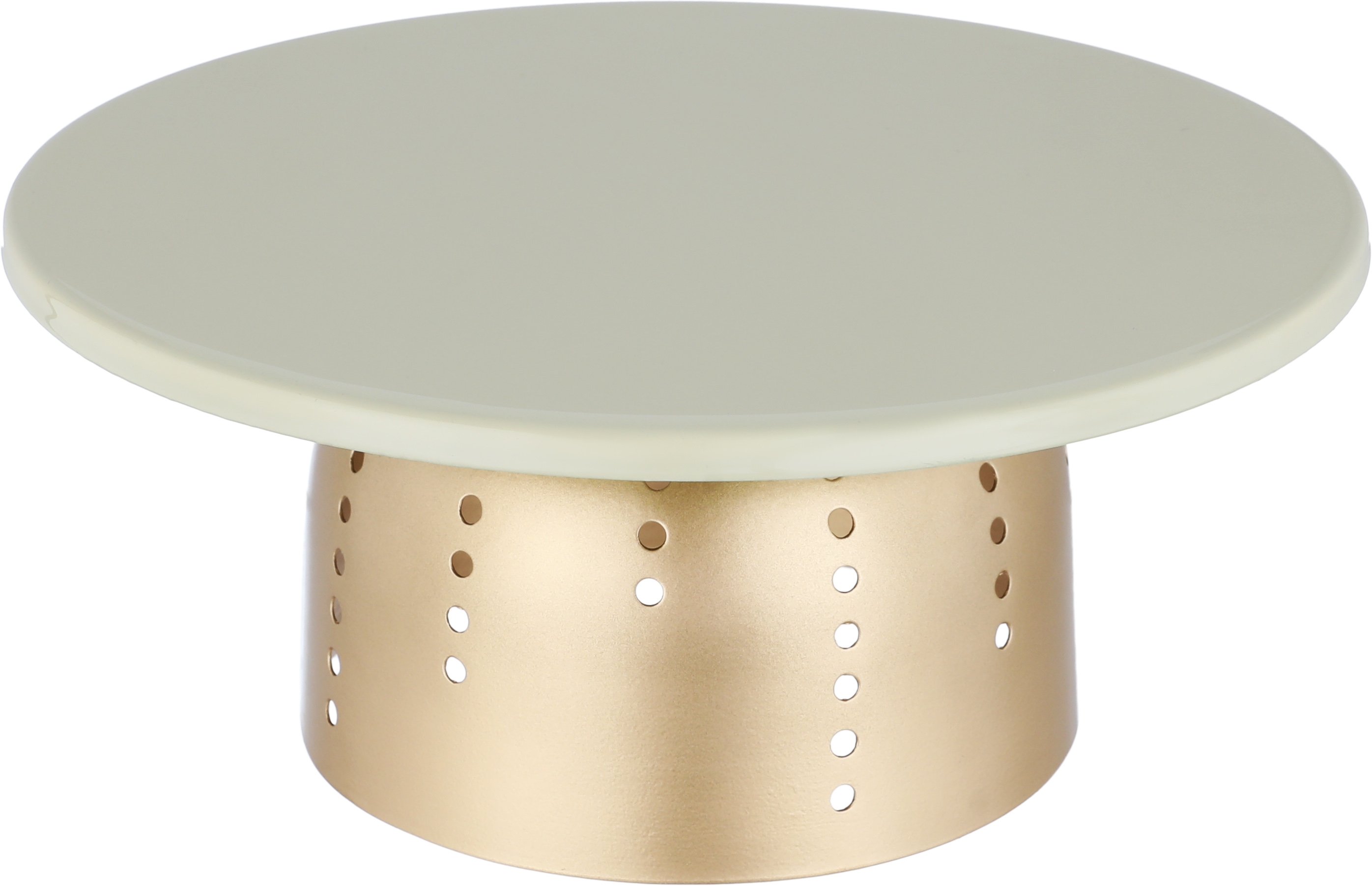 Alsaif Gallery steel cake stand, 10 x 24 x 24 cm - golden beige product image