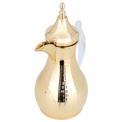 Al Saif Gallery Haila Thermos, 1.2 liters, steel inner case, steel outer case - gold product image 2