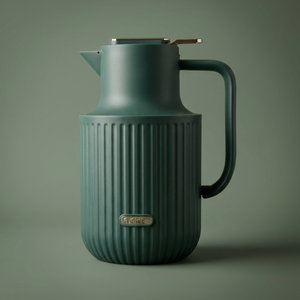 Everest Laura Thermos, 1.5 litres, gilded, thermal glass inner shell, plastic outer shell - green product image