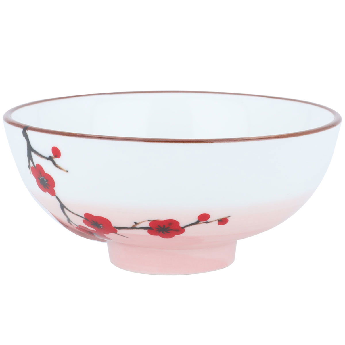 Al Saif Gallery Porcelain Bowl, 4.25 inches, plum blossom pattern - white product image
