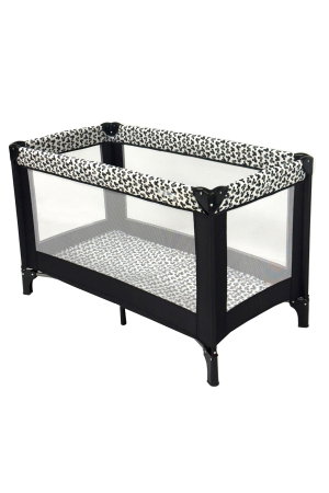 سرير اطفال فان مومنت، 125×65 سم، قابلة للطي - اسود product image 2